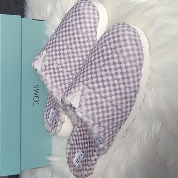 Toms Shoes - Toms Alpargata Mallow Mule - Lunar Grey Check